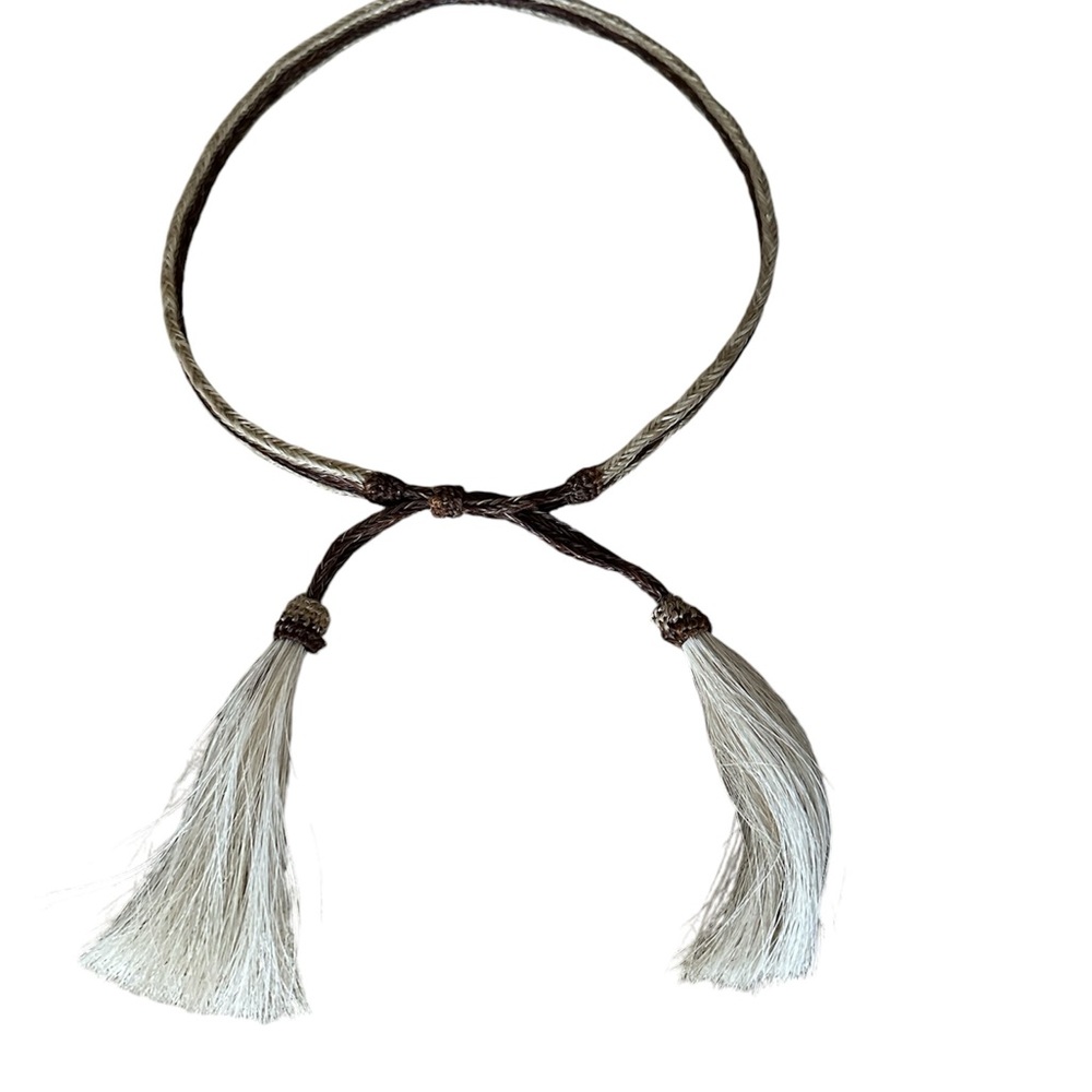 New Braided horse hair hat band - adjustable